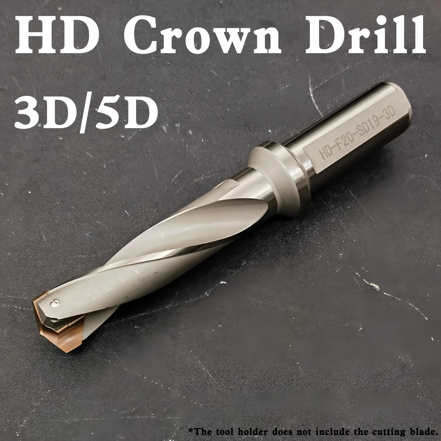 

Хвостовик коронного сверла HD со сменным лезвием, сверло с удлиненным соплом с внутренним охлаждением, высокоскоростная обработка глубоких отверстий с ЧПУ