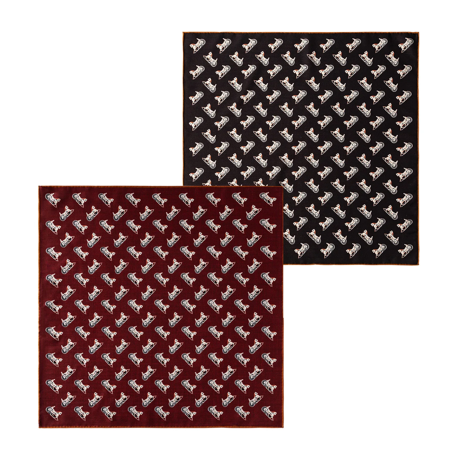 

Double Sided Silk Wool Scarf 65CM Women Small Bandanas Herms Rollerd Shawls Winter Warm Soft Scarves Bandanas Mother Lover Gift