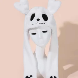 2023 New Halloween Men's and Women's Rabbit Hats Plush Ears Activity Hats Airbag Hats Halloween Christmas Ball Hats