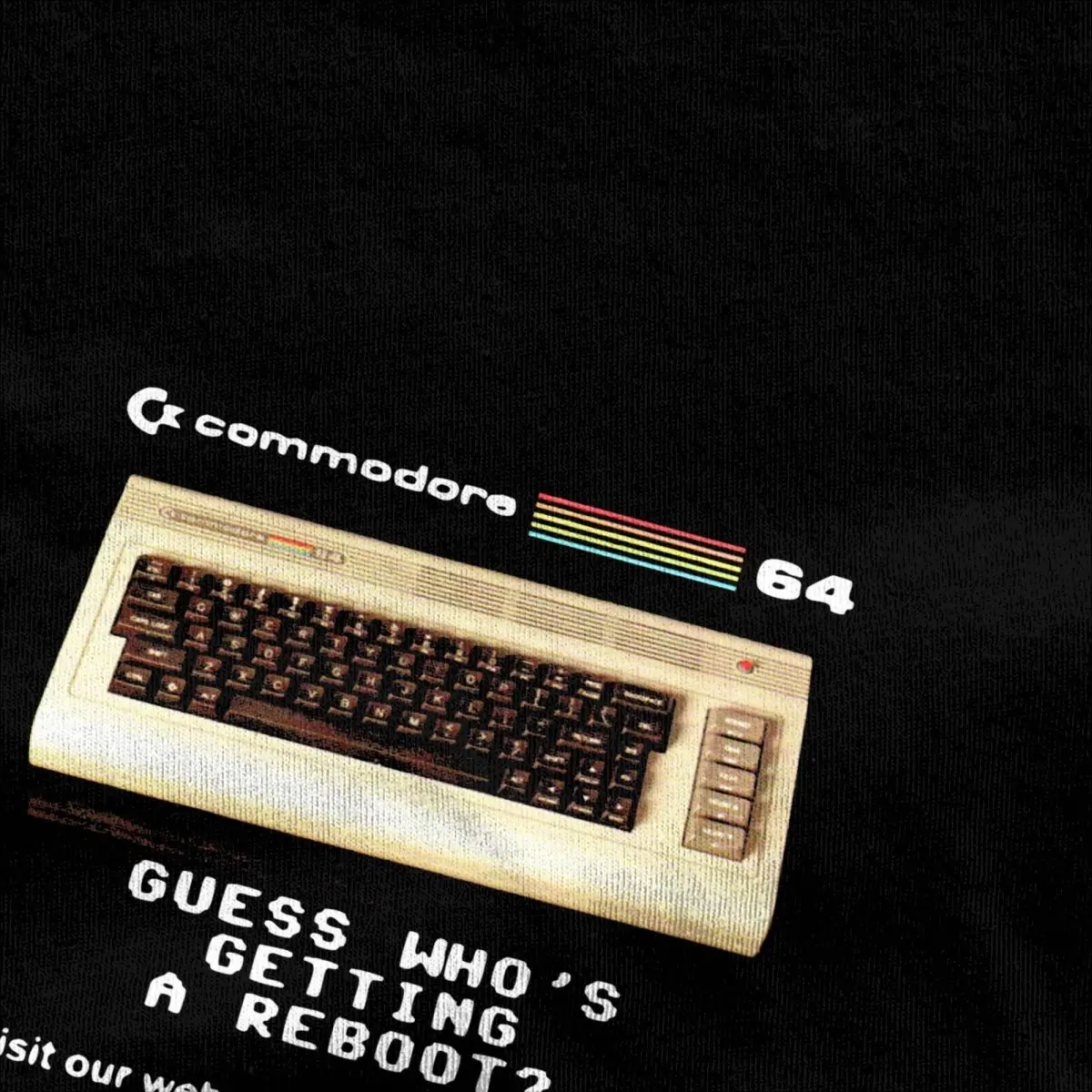 Commodore 64 Retro Computer T Shirt Men Cotton Tops Shirts Ullzang C64 Amiga Geek Nerd O-neck Short Sleeve