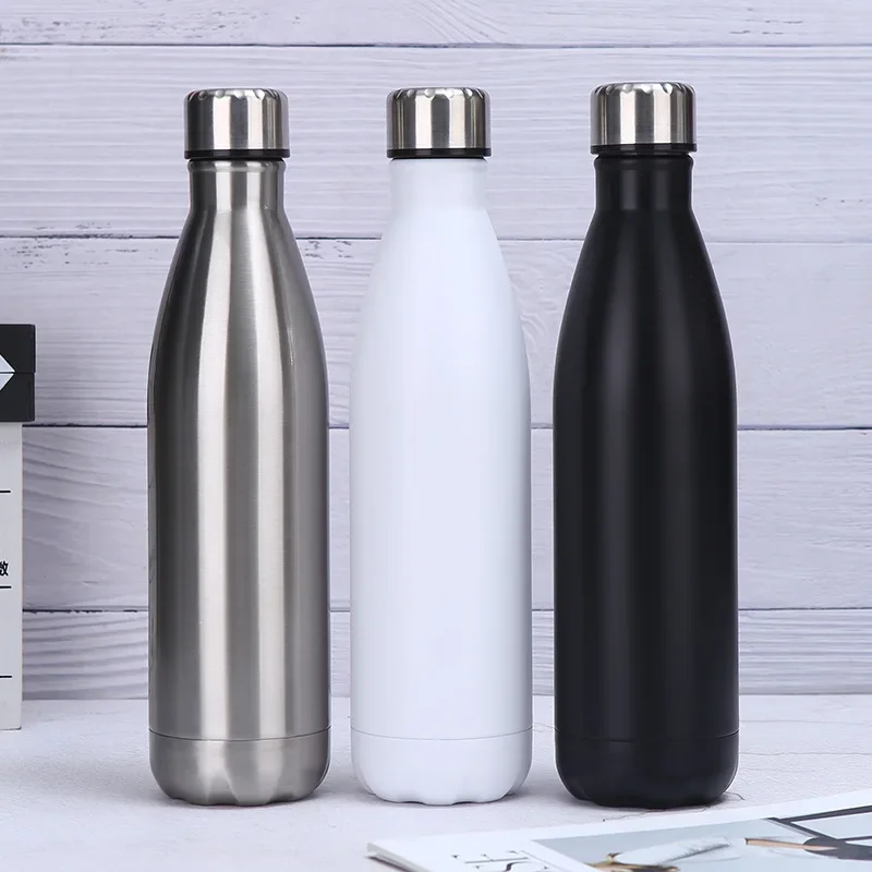 350/500/750/1000ml Stainles Steel Thermos Insulated Vacuum Flask Double-Wall Cola Water Beer Outdoors Sport Water Bottle