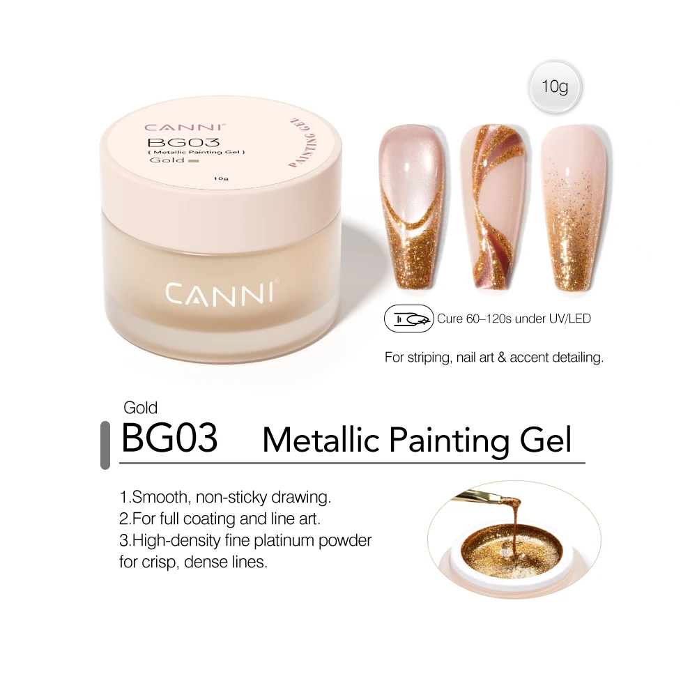 10ml CANNI Multifunktionales Gel 3D-Modelliergel TPO-frei PVC-Modelliergel Ohne Brennen UV-LED Soak-Off No-Wipe Modelliergel – Detail 9