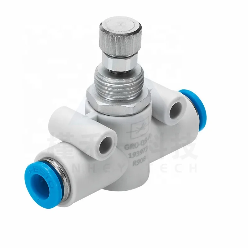 

New Festo Solenoid Valve GRO-QS-6 193973 Throttle Valve in Stock