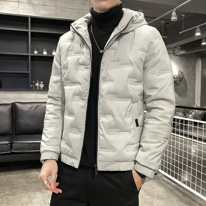 Heren Parka 'S Windjack Dikker Warme Jas Heren Winter Capuchon Effen Kleur Parka Jas Mannelijke Mode Streetwear Overjas 5xl