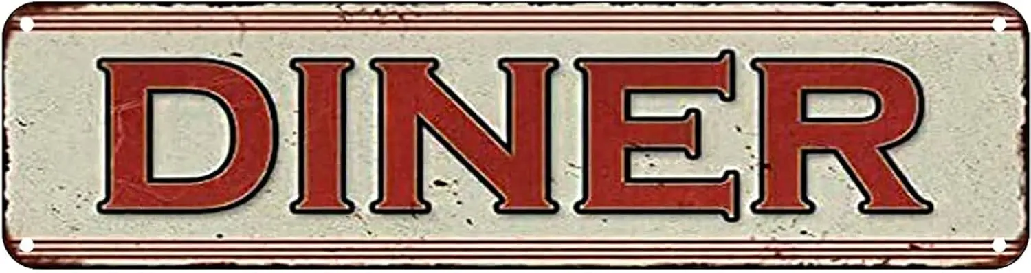 

Забавная ретро жестяная вывеска Diner для дома, двора, фермы, сада, гаража, вдохновляющие цитаты, настенный декор, винтажная жестяная вывеска