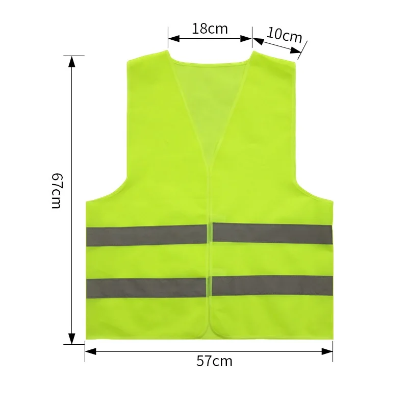 Breathble Reflective Safety Vest Sleeveless Clothing with Reflective Stripes Emergency Jacket Uniforms for Workers