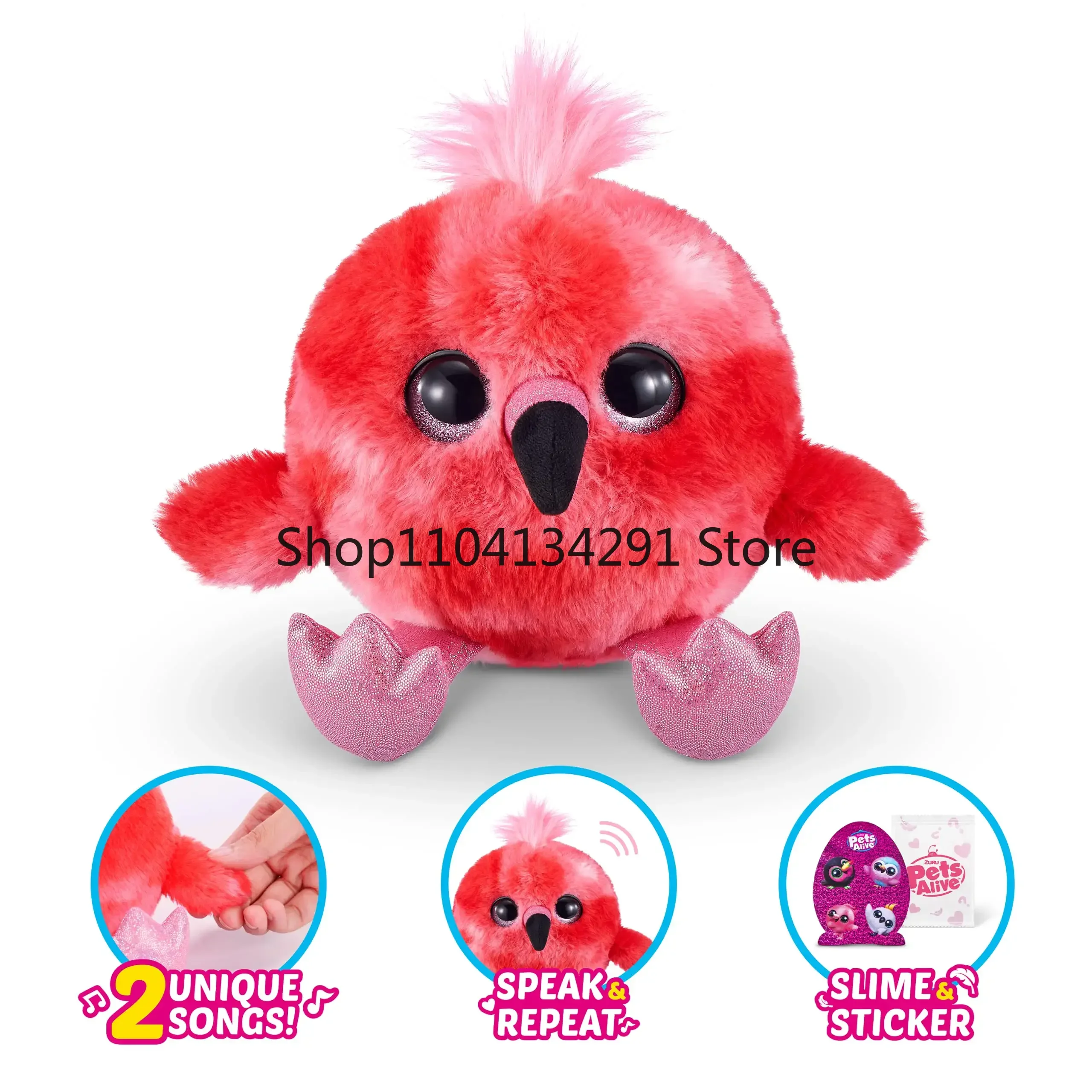 ZURU Animali Domestici Alive Frankie Chirpy Uccelli Animali Domestici Elettronici Che Parla Gigante A Sorpresa Uovo Animale Peluche Giocattoli Interattivi Unboxing Regali