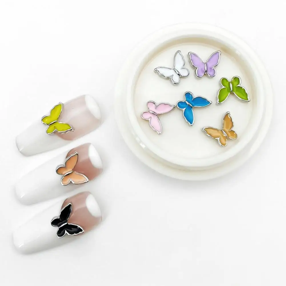 Nail Embellishments Vibrant 3d Butterfly Nail Charms Stunning Resin Ornaments for Diy Crafts Manicures Phone Case for Women