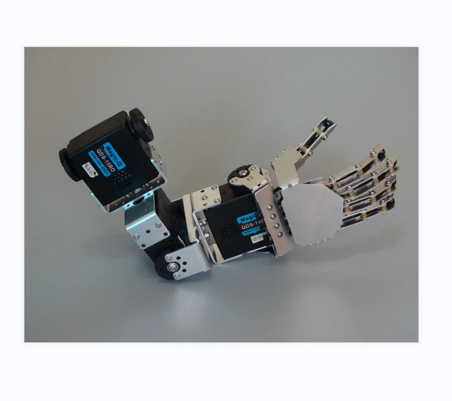 5 Vinger Humanoïde Tweevoetige 3 Dof Robot Hand-Vijf Vingers Afgewerkt Bionische Palm Voor Arduino Robot Links/Rechts Programmering Diy Kit