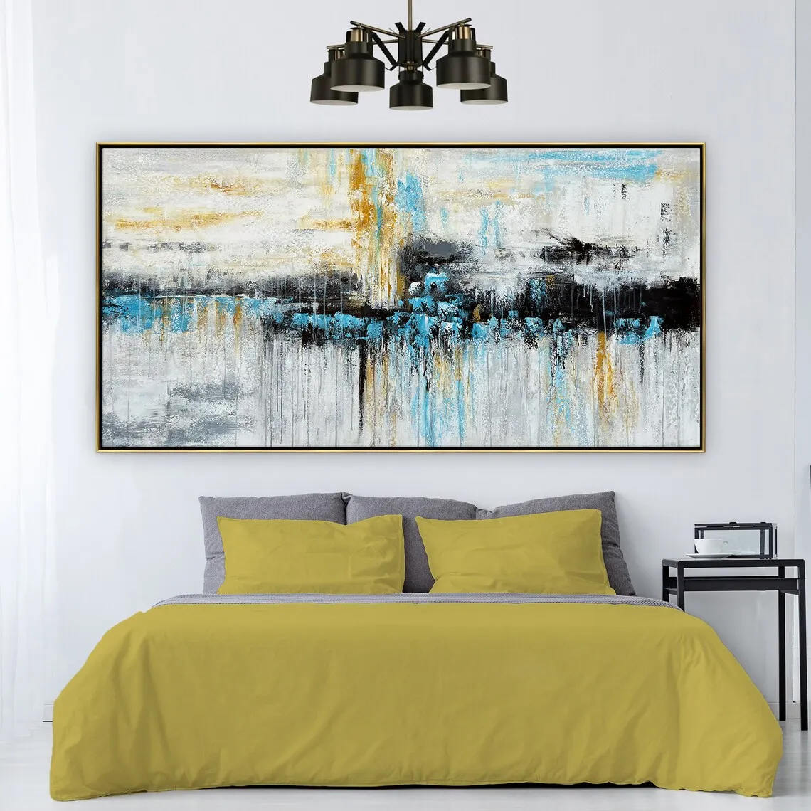 Cold Alaska Art Work Landscape Painting On Canvas Eye Catching Original Art Living Room Decor Bedroom Wall Art Oil Painting