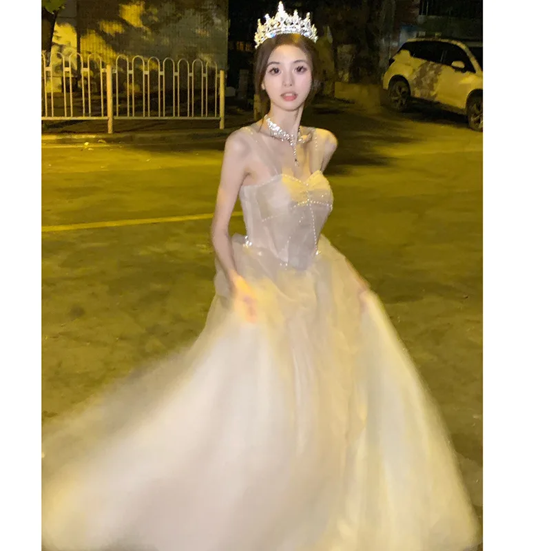 vestidos de 15 quinceañera Women evening high-end banquet temperament, light luxury niche adult ceremony birthday princess dress