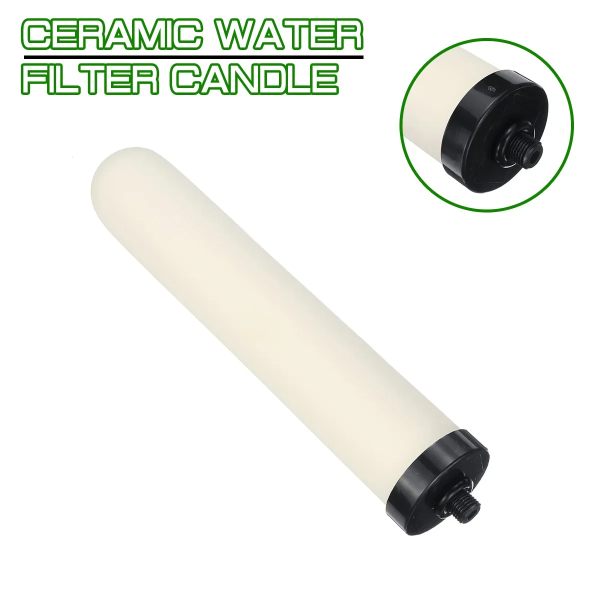 10" Household Kitchen Water Filter Ceramic Filters element Activated Carbon Filter Element Washable Water Purifier Replacement