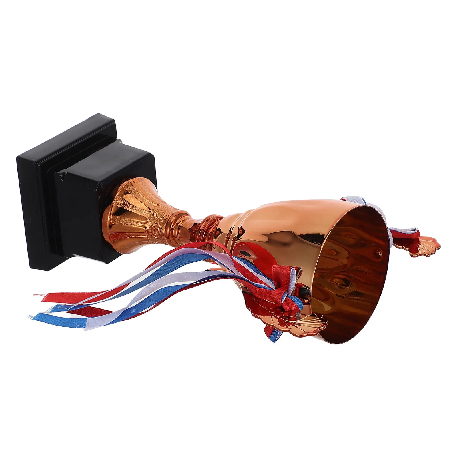 Bronze Sports Trophy Cup Metal 9'' Large Soccer Tournament Championship Award Ribbon Teamwork Prize League Match Event Souvenir