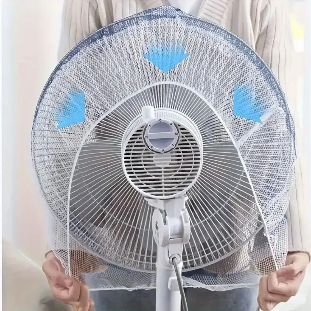 10Pcs Anti-pinch Fan Dustproof Covers Large Universal Fan Safety Mesh Net Washable Finger Protector Fan Safety Dust Cover Summer - Image 2
