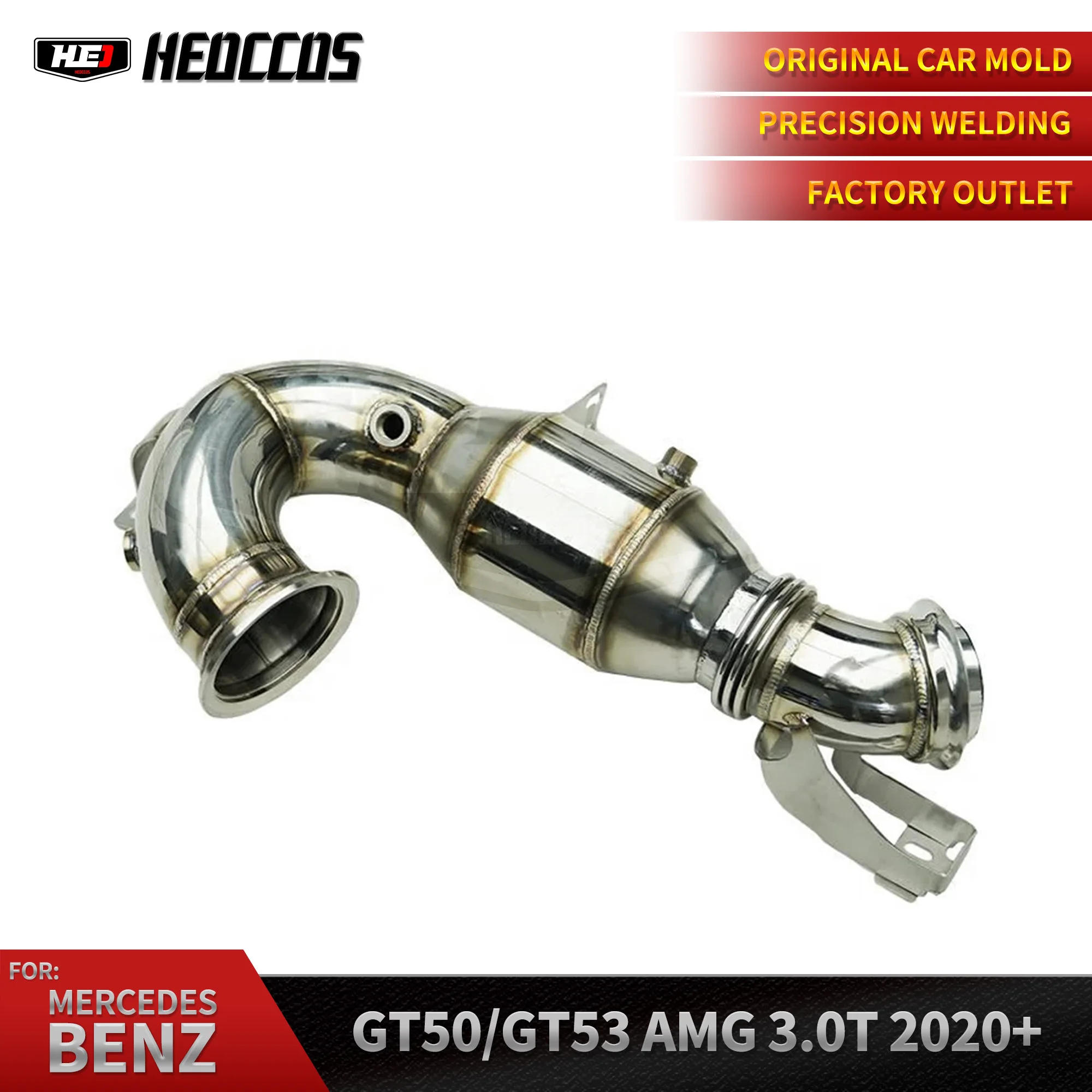 

HEO Performance Exhaust for Mercedes-Benz AMG GT43 GT50 GT53 E53 3.0T SS304 Downpipe Tuning Exhaust System