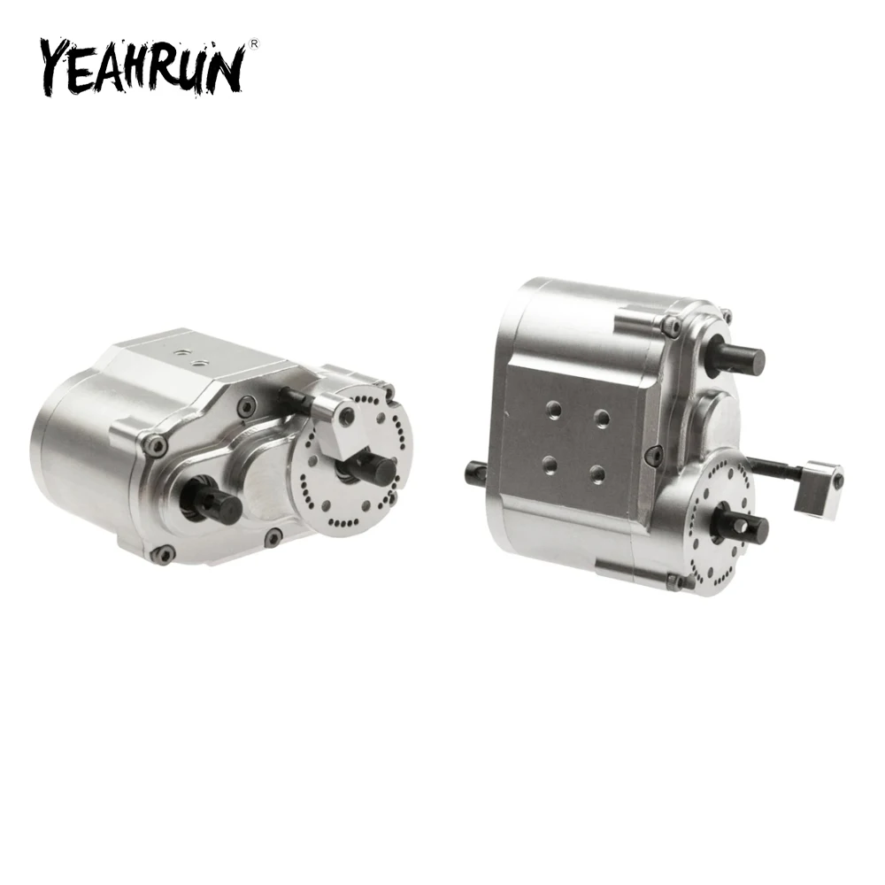 

YEAHRUN Metal Gearbox 2 Speed Transfer Case For 1/10 D90 Axial SCX10 RC Crawler Car Upgrade Parts