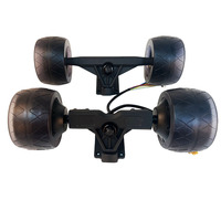 Skateboard Bracket With Wheels Electric Four-Wheel Scooter Motor Wheel 105mm Coud Wheel Solid Toothed Tire Off-road Power wheel