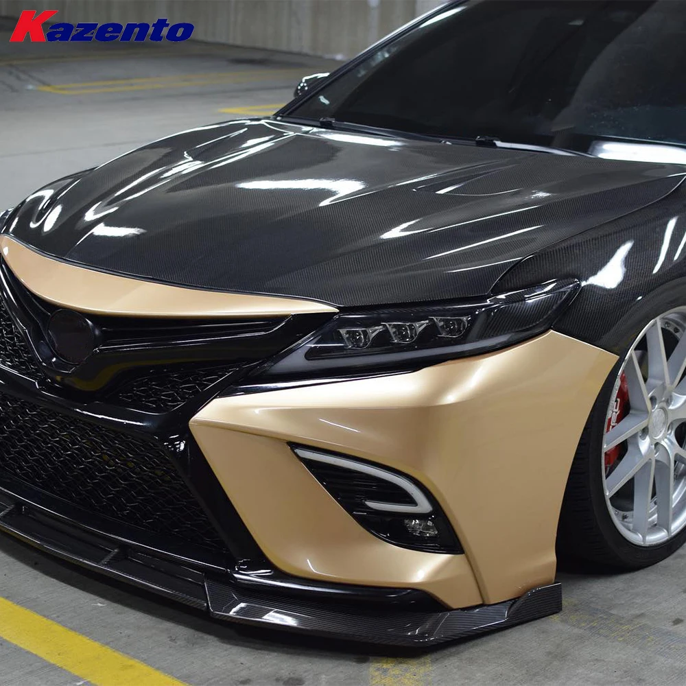 For Toyota Camry XV70 18-23 Carbon KZ Style Front Vented Cooling Hood Bonnet
