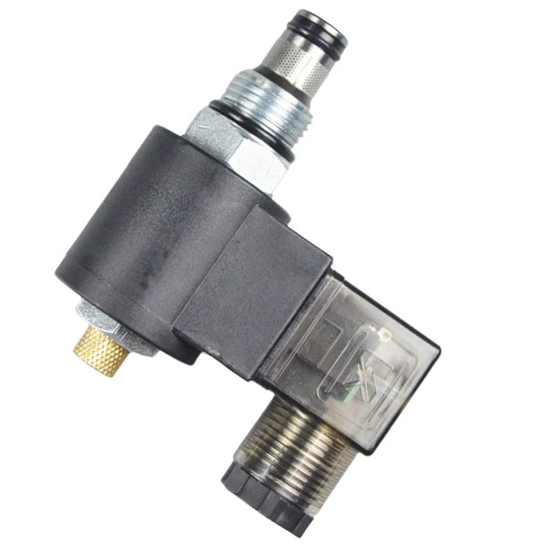 

GYTB-гидравлический резьбовой электромагнитный клапан, двухпозиционный, двуходовой, ручной, нормально закрытый клапан DHF08-220H (LSV08-2NCPM, DC12V)