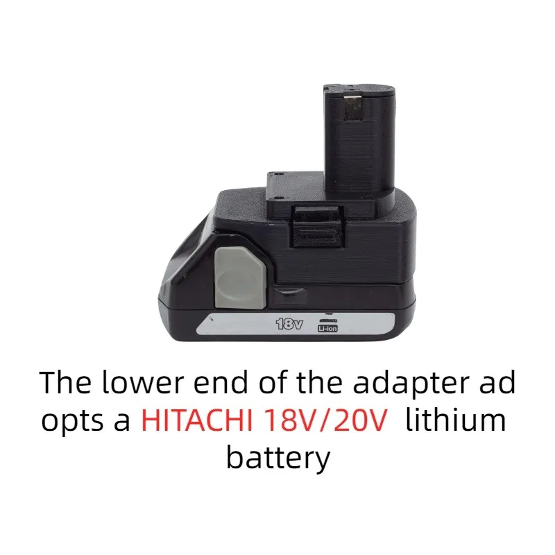 Battery Converter Adapter for HITACHI/Hikokl 18/20V Battery TO for Ryobi ONE+ 18V/20V Battery Cordless Drill Tool (Only Adapter)