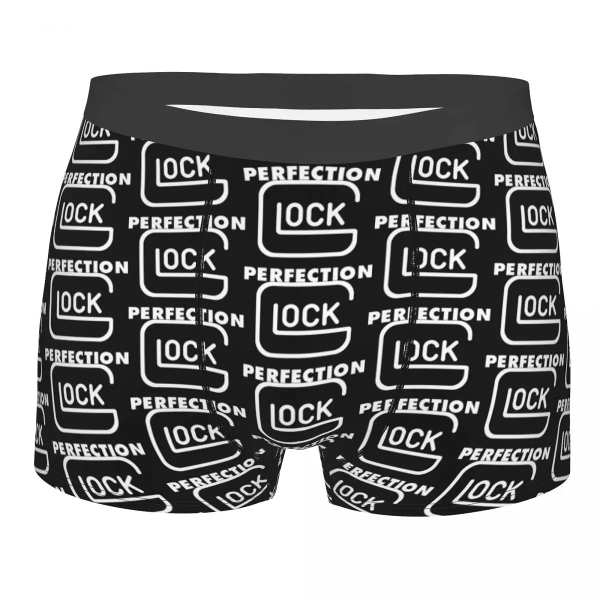 

Custom Fashion Fashion Glock Boxers Shorts Panties Men's Underpants Stretch USA Handgun Pistol Logo Briefs Underwear