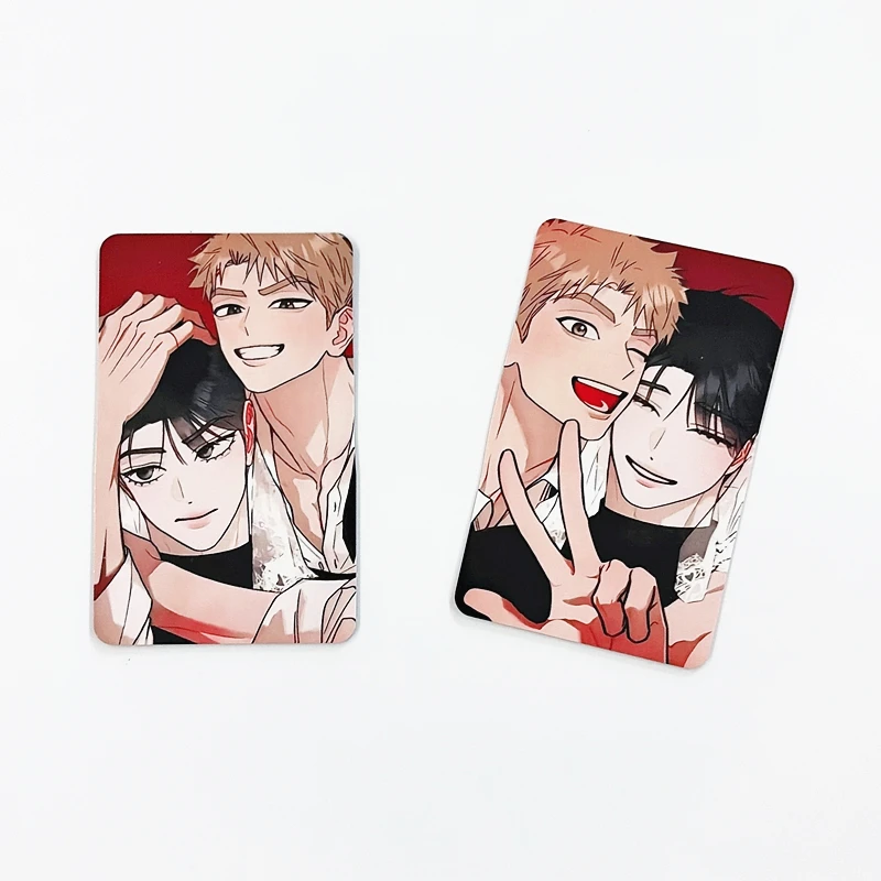 4PCS Red Thread Quest BL Manhwa LOMO Photocards Set Korean Manga Character Photo Cards for Fans Collection And Gift