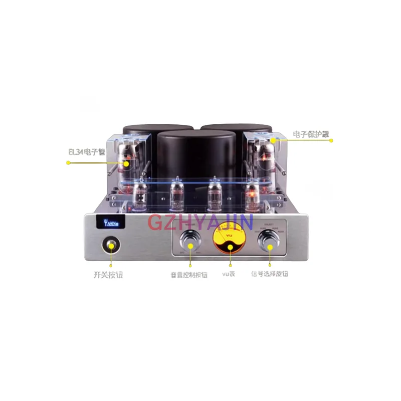 NEWest 40W*2 YAQIN MC-13S HIFI Valve Tube Power Amplifier MC 13S 40WPC EL34 Vacuum Tube Push-Pull Integrated Amplifier