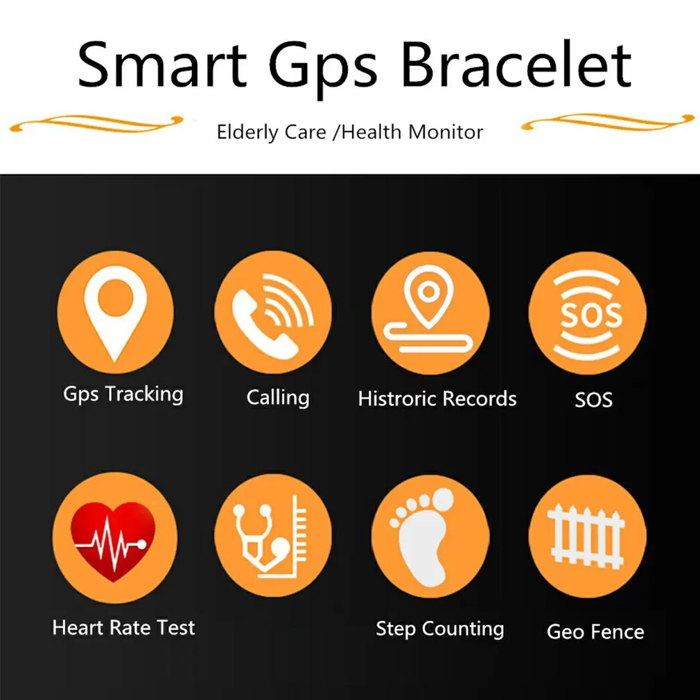 Bracelet connecté 4G pour les personnes âgées, avec GPS et Wi-Fi, suivi de la fréquence cardiaque, application SOS, appels à distance, pour la natation