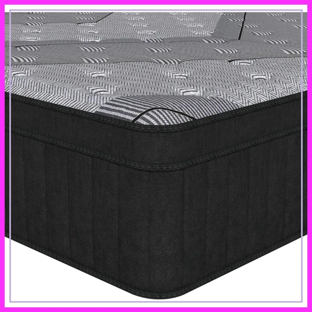 

Queen Size 12 Inch Hybrid Mattress in a Box, Medium Firm, Memory Foam & Pocket Springs for Pressure Relief, CertiPUR-US