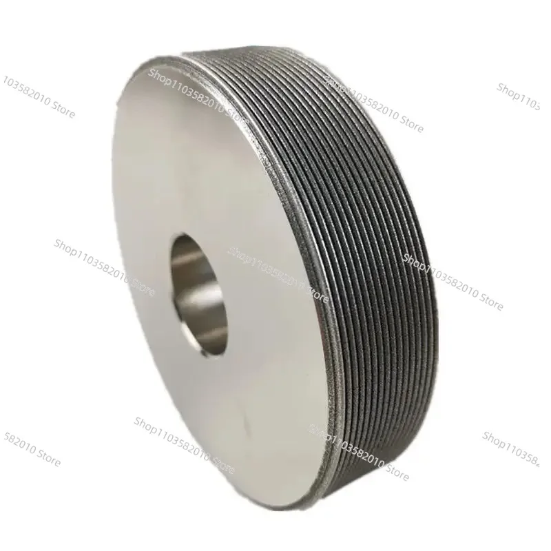 High-Speed Steel Annular Rolling Wheel, Durable Round Cylindrical Abrasive Disc for Thru-Feed Metric Die