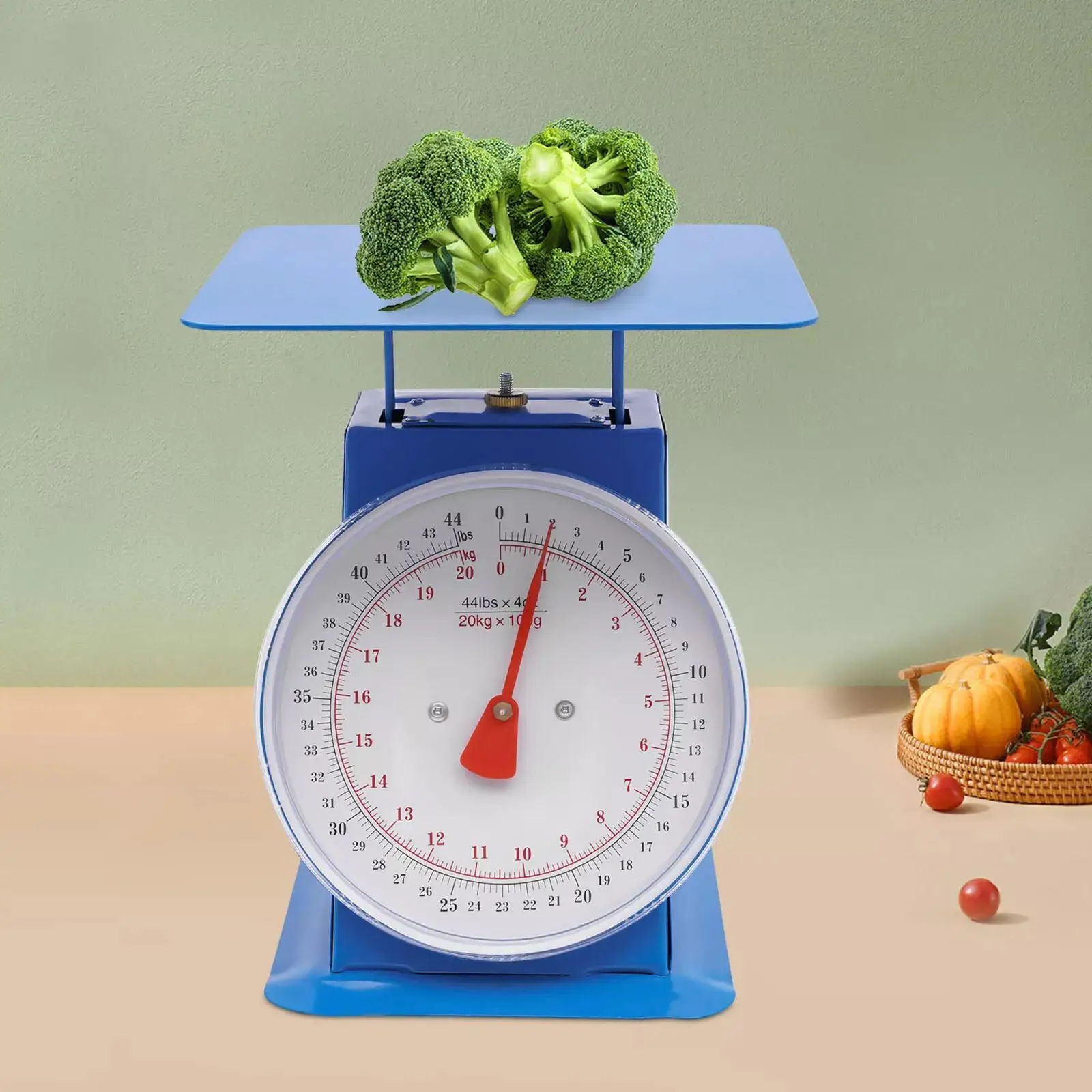 Industrial&Heavy Duty Portion-Control Mechanical Dial Scale Tabletop Blue kg/lbs