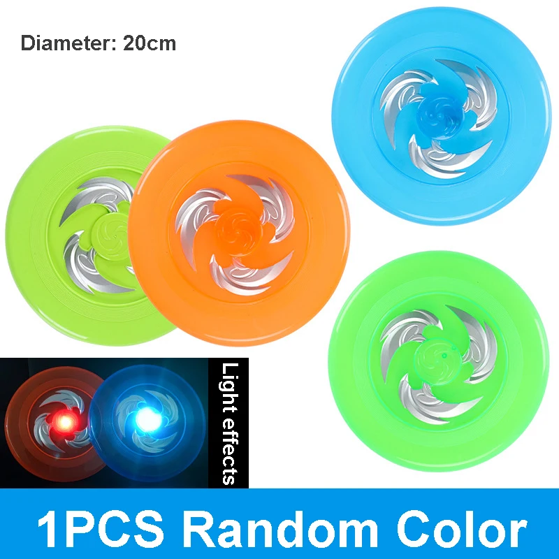 20cm Luminous Fliegende Gericht Led-leuchten kinder Hand Werfen Zurück Rotierenden Spielzeug Kinder Strand Outdoor-Sport-Spielzeug