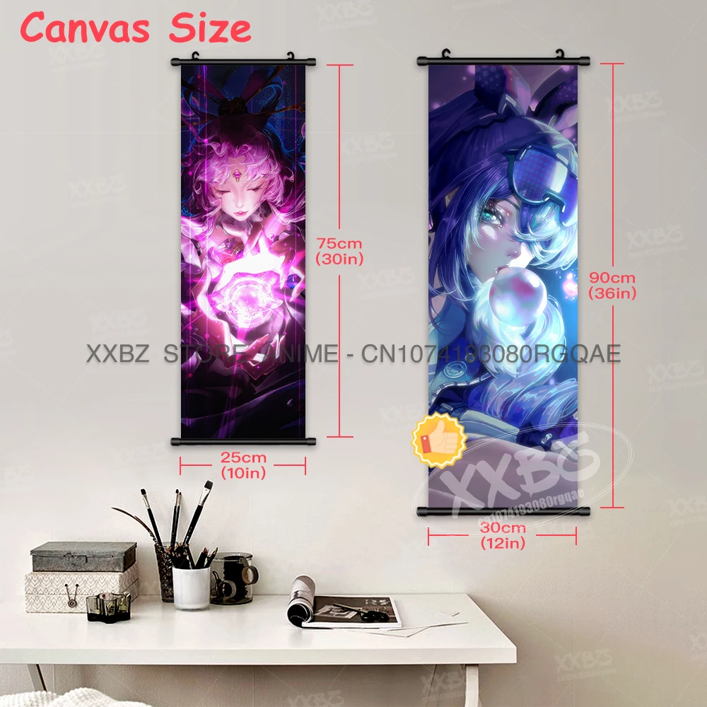 Honkai: Star Rail Scroll Picture Anime miHoYo Home Decora Himeko Painting March 7th Wall Art Bronya Rand Posters Seele Wallpaper