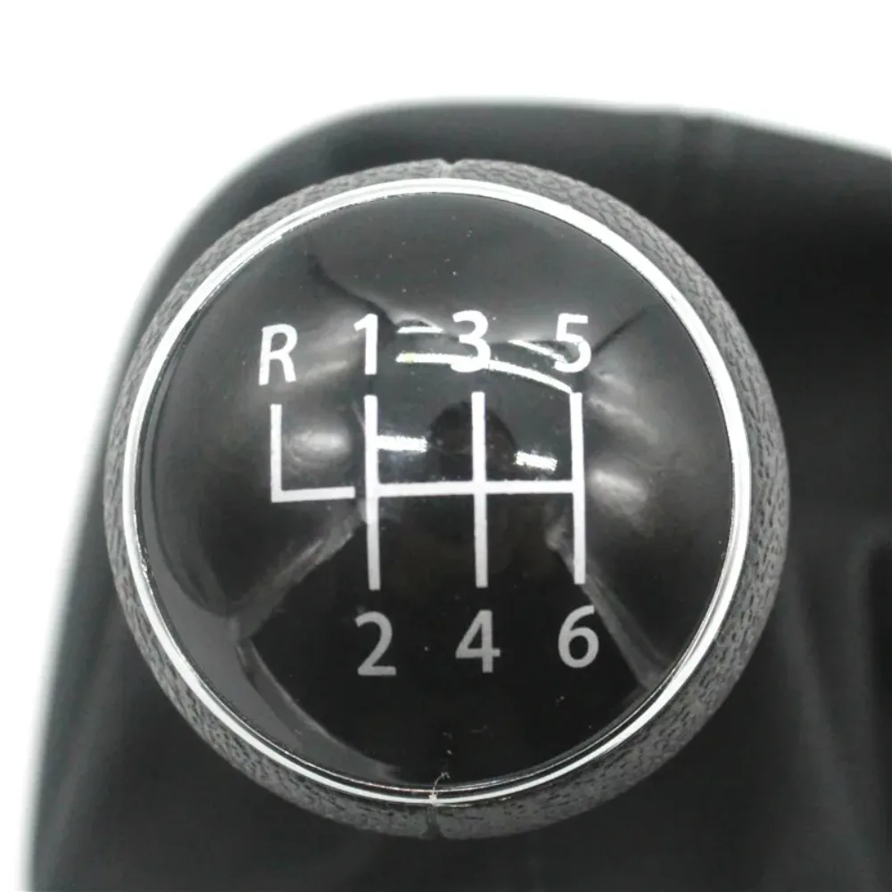 TAKPART 6 Speed Gear Shift Knob Gaitor Boot Black for Volkswagen TOURAN 03-11