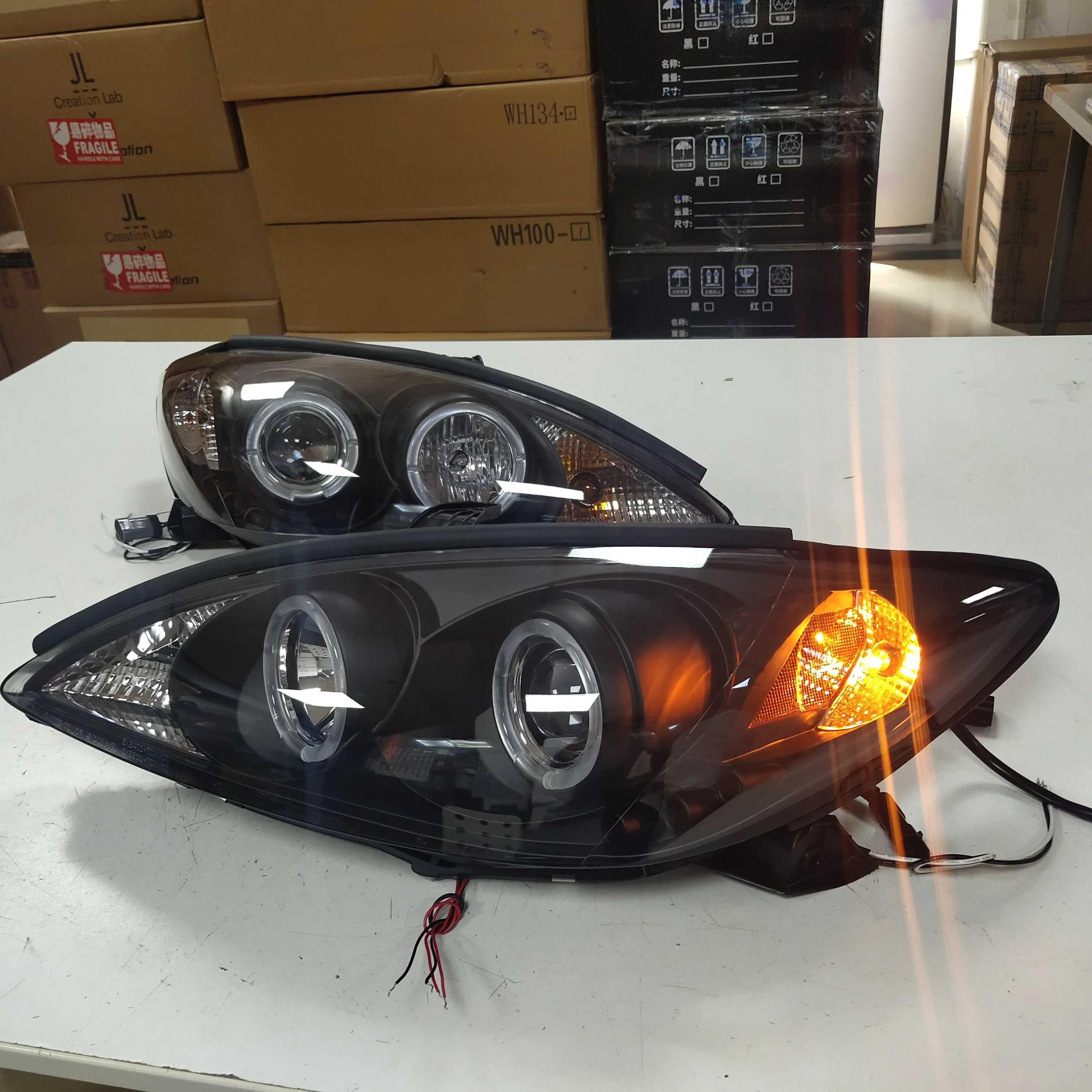 Camry LED Head Light 2001-2006 Year Black Color SN For TOYOTA