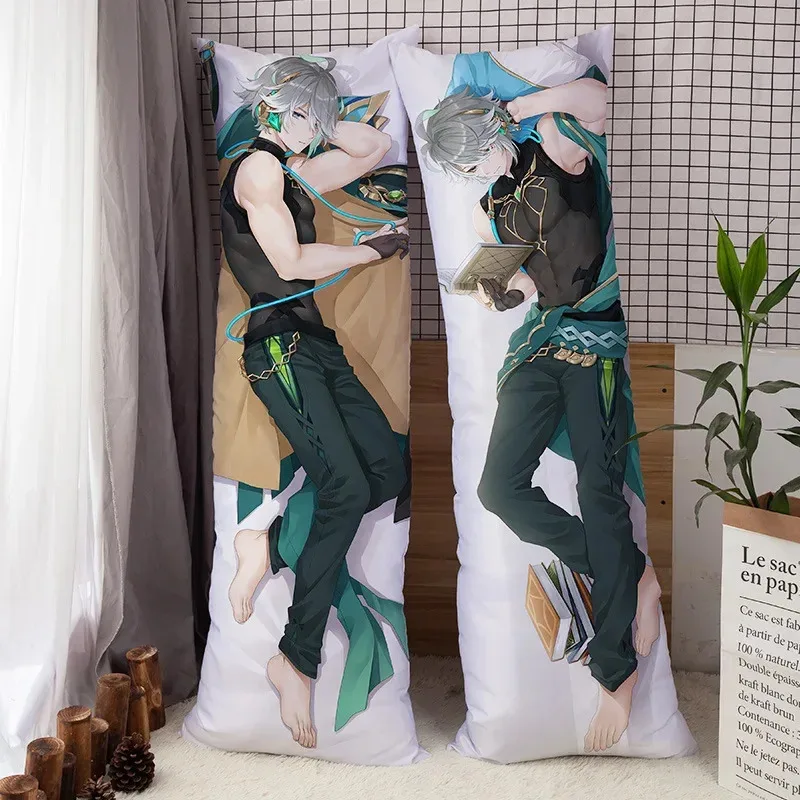 Новинка 2025, аниме-игра Genshin Impact Dakimakura Alhaitham Arataki Itto Nahida Wanderer Dehya, наволочка, обнимающая подушка для тела ☆ ★ ☆ ★ qq
