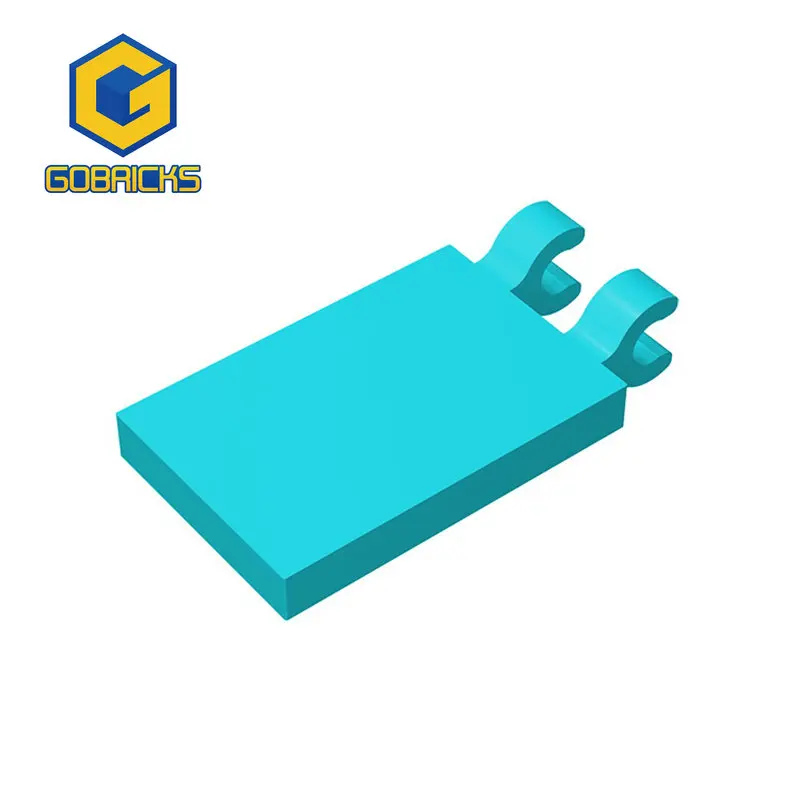 Gobricks-Juego de bloques de construcción para niños, juguete educativo de ladrillos para armar baldosa de 2x3 con 2 Clips, compatible con 30350, 10