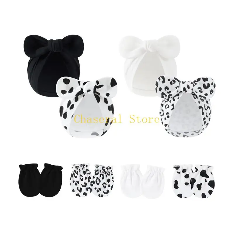 E7CE 4 مجموعة القبعات القوية القوية مع القفازات المطابقة لتصميم قفازات مضادة للخدش