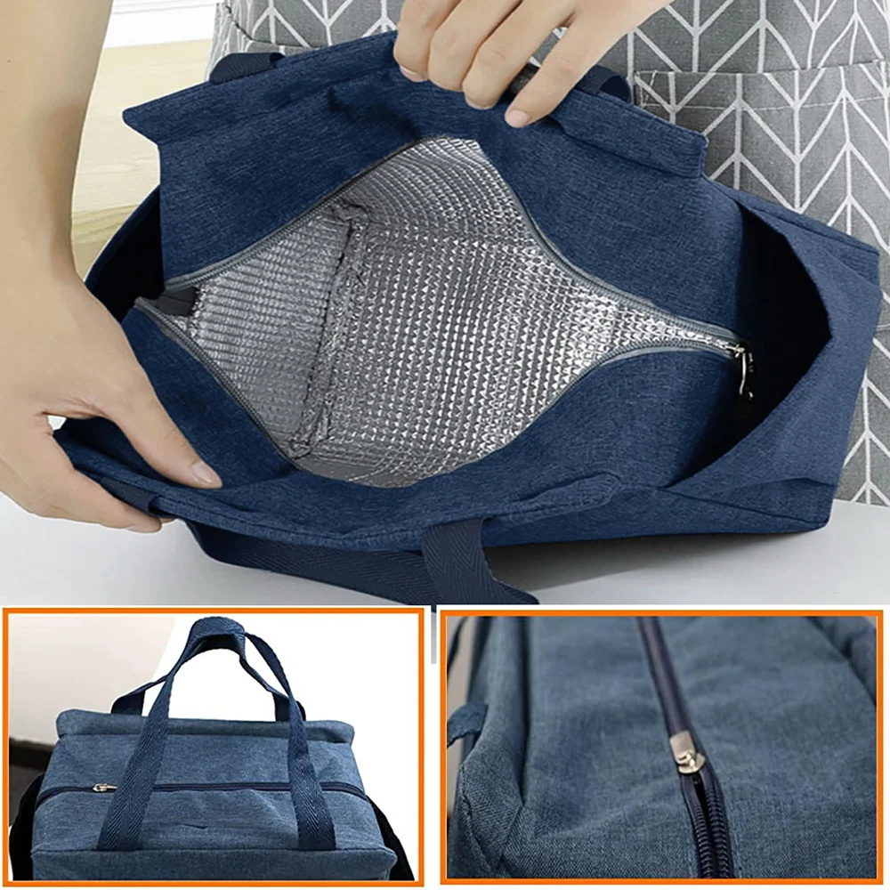 カスタマイズされた名前 1 個ランチパック多機能ピクニック食品バッグキャンプ食品クーラー収納袋実用的なオフィス弁当ポーチ