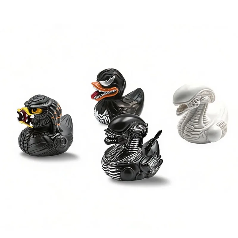 

Horror Duck Figurine Movie Character Alien Duck Ornament Desktop Home Office Halloween Decoration Collect Gift