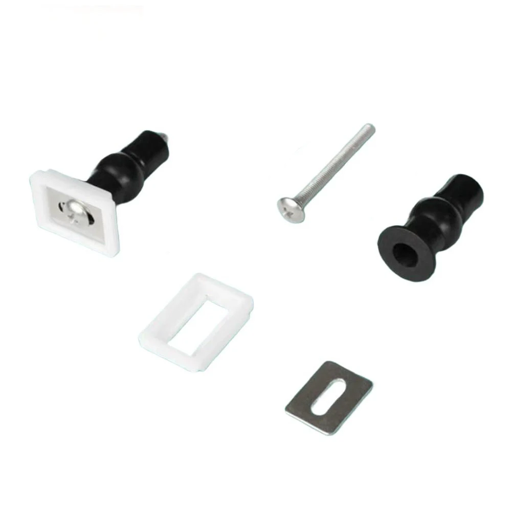 Expansion Screw Kit for Toilet Cover with Quick Release and Rubber Buckle Designed to Stable and Easy Seat Installation