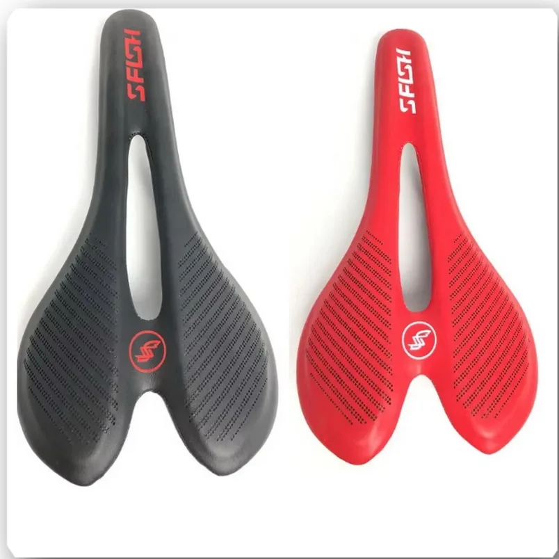 

Ultra-light full carbon fiber mountain road bike saddle packing PU leather and EVA seat cushion bicycle seat leather