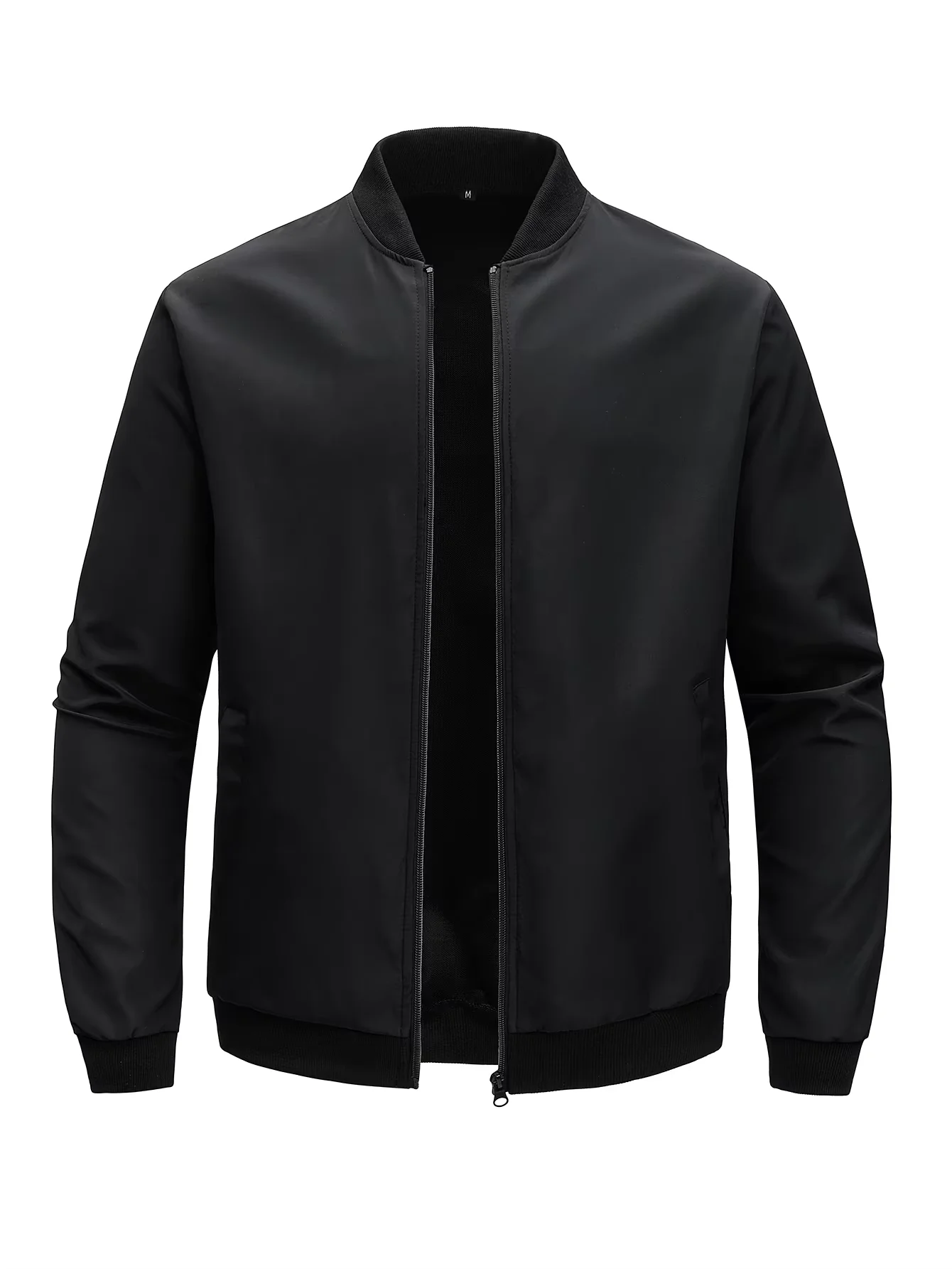 

2026 Spring and Autumn New Baseball Collar Short Loose Solid Color Jacket Men's Business Casual Thin Coat Trend
