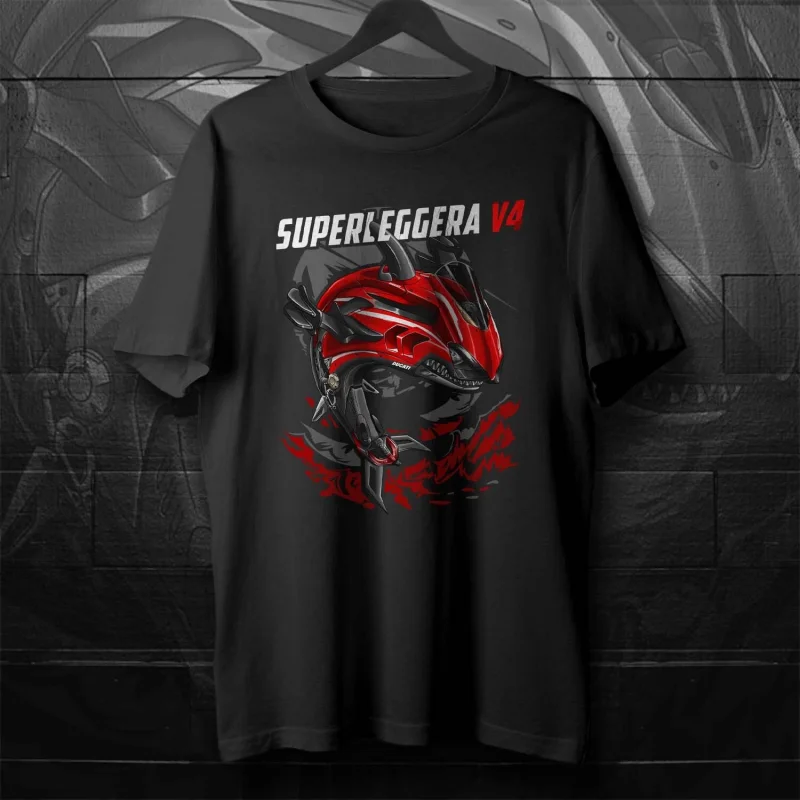 

Ducat| Superleggera V4 T-Shirt for Motorcycle Riders 00000447#A1 men women summer tee cotton tshirts