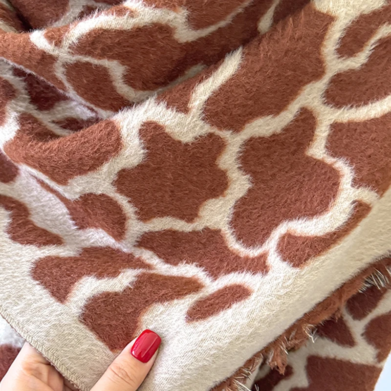 2025, neuer Design-Winterschal aus Kaschmir für Damen – eleganter, warmer Pashmina-Schal mit Leopardenmuster, Poncho und Bufanda – Detail 23