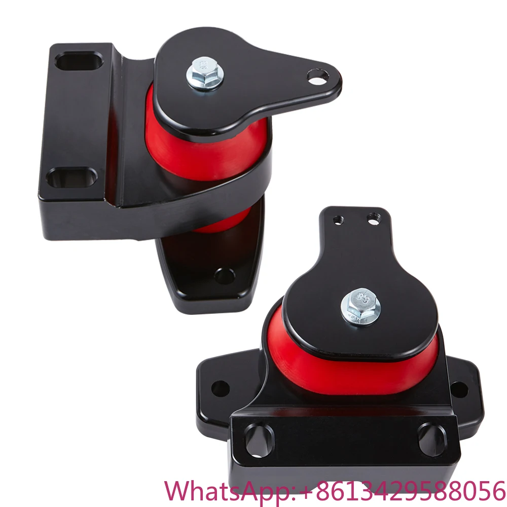 

Engine Motor Mount Kit for VW Golf MK4 Golf Jetta 85A Durameter Aluminium With Red Polyurethane Bushing