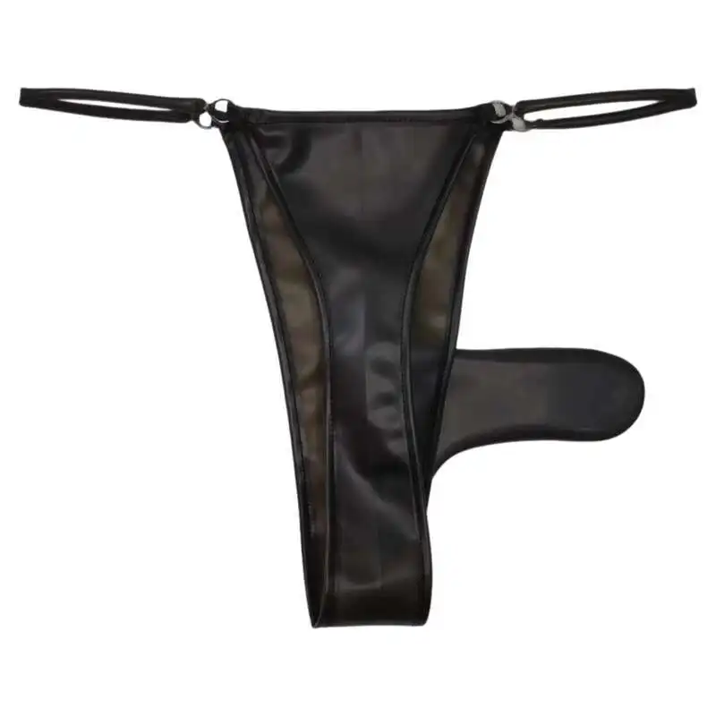 Latex Leather Underpants Men Lingerie Panties Plus Size Underwear Sexy Briefs