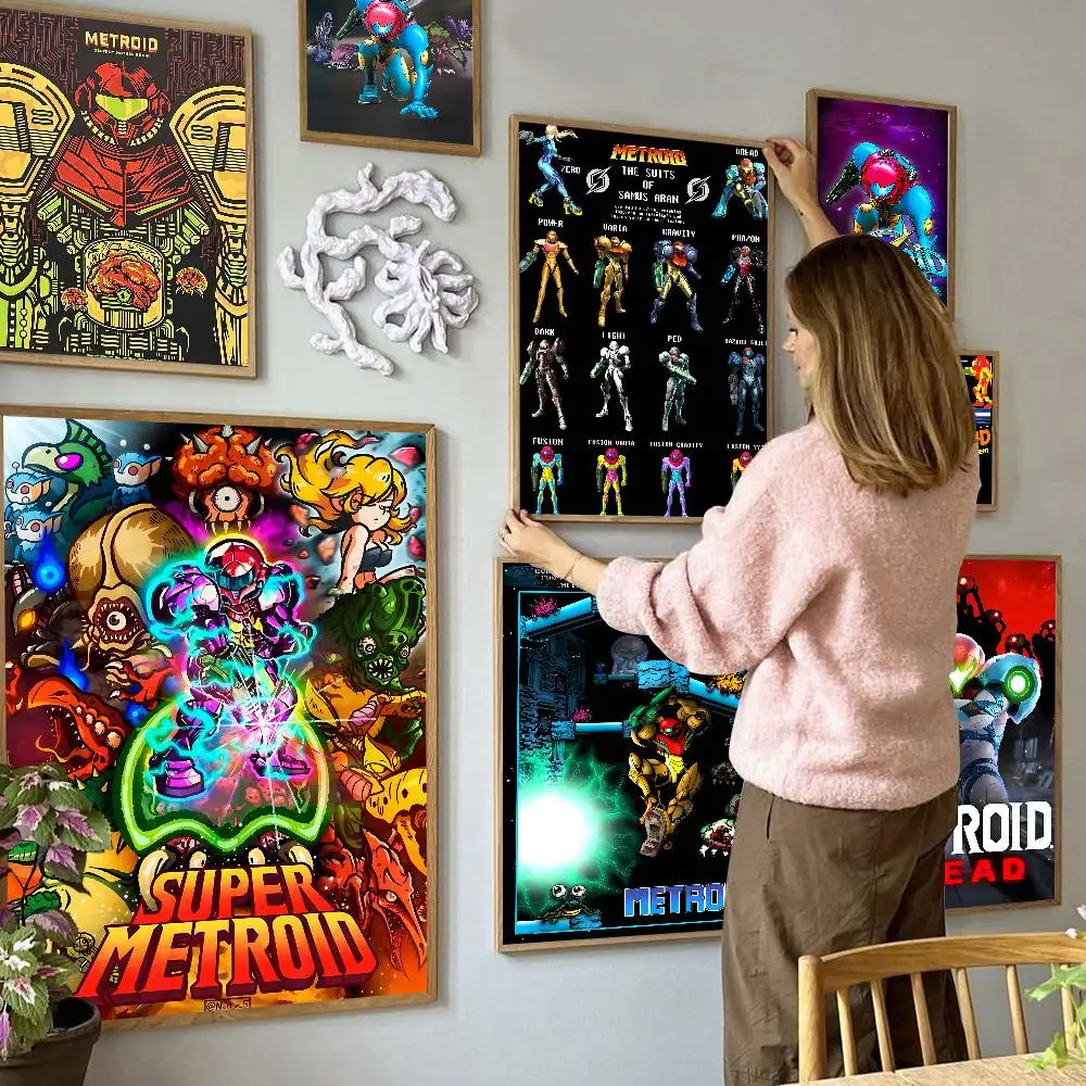 Anime Metroid Prime Good Quality Prints and Posters Vintage Room Bar Cafe Decor Home Decor view 5