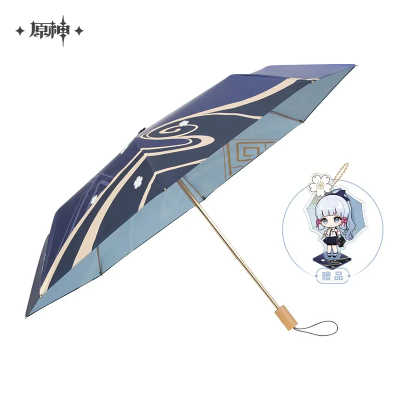 

Genshin Impact Kamisato Ayaka Topics Series Folding Umbrella Anime Roles Cosplay Fashion Accessories Summer Sunshade Umbrella