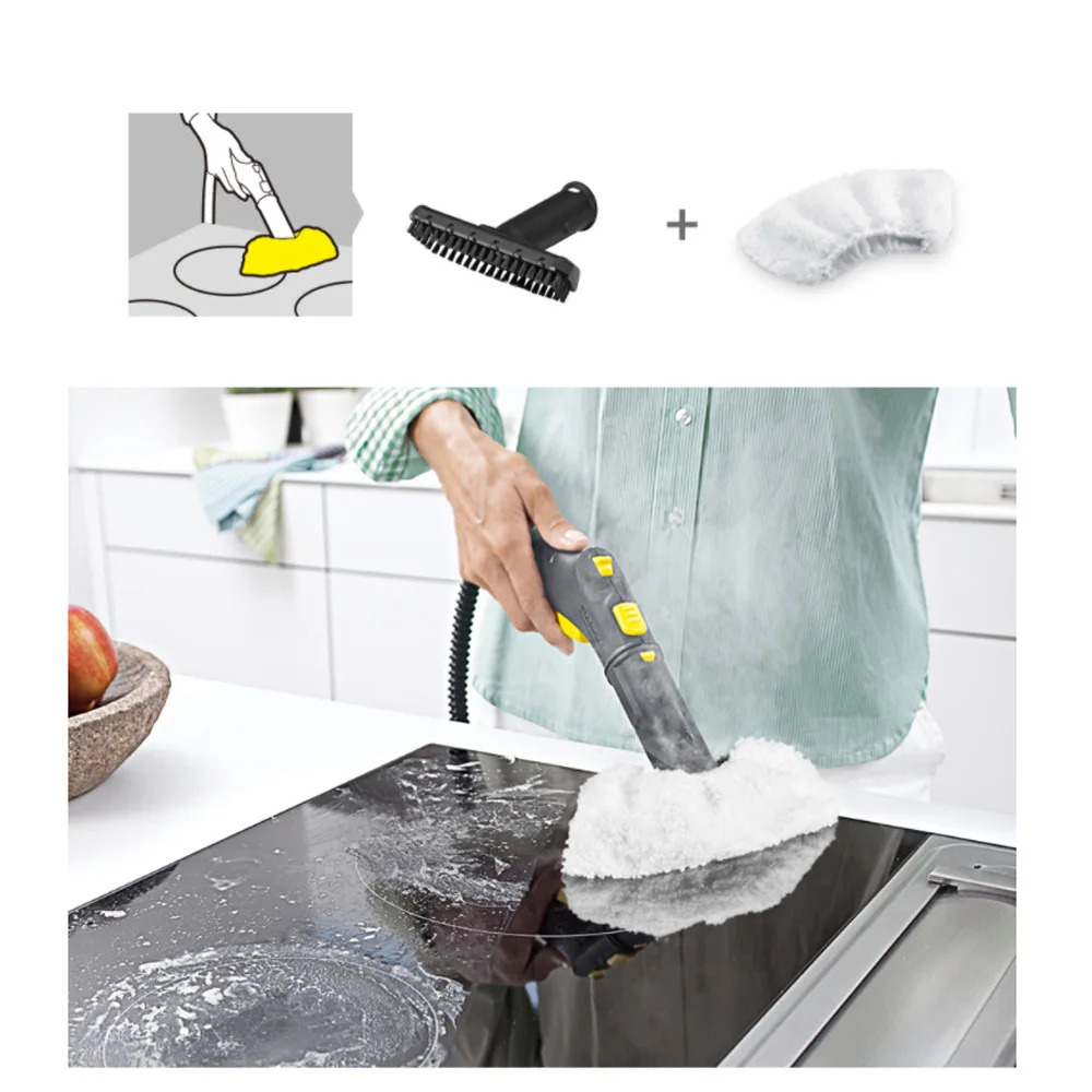 

Сменная головка щетки, ручная щетка для KARCHER SC1 SC2 SC3 SC4 SC5 SC серии, запчасти для пароочистителя, аксессуары
